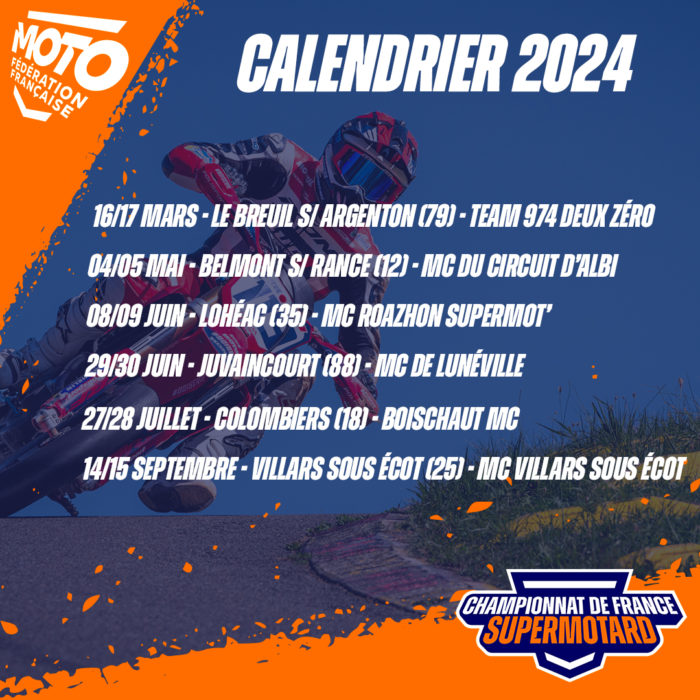 COMPETITIONS CALENDRIER PREVISIONNEL 2024 - LIGUE MOTOCYCLISTE OCCITANIE -  SITE OFFICIEL